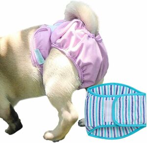 KUVEEL PET 犬用マナーパンツ 犬用 サニタリーパンツ 犬用パンツ 犬用生理パンツ 犬用オムツカバー 女の子 発情期用 通