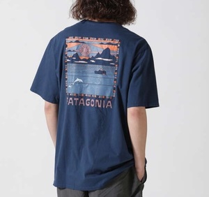 Patagonia/パタゴニア/M's Summit Swell Organic T-Shirt/メンズ サミットスウェル オーガニックTシャツ/ダークブルー/両面プリント/37671