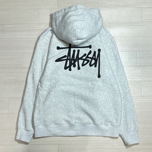 STUSSY/ステューシー/BASIC ZIP HOODIE/ベーシックジップフーディ/両面ストックロゴプリント/ジップパーカー/Lサイズ