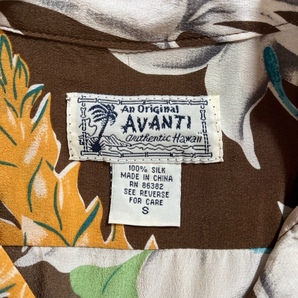 AVANTI/アヴァンティ/アバンティ/Island Floral/アイランドフローラル/フラワーテキスタイル/シルク/アロハシャツ/ハワイアンシャツ/半袖の画像7