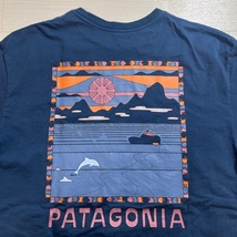 Patagonia/パタゴニア/M's Summit Swell Organic T-Shirt/メンズ サミットスウェル オーガニックTシャツ/ダークブルー/両面プリント/37671_画像6