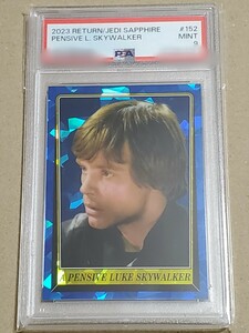 スターウォーズ　PSA9　2023 Topps Chrome Sapphire Star Wars Return of the Jedi　#152　LUKE SKYWALKER　ルーク・スカイウォーカー