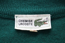 ヴィンテージ CHEMISE LACOSTE ラコステ 文字ラコ メンズ ウール ニットベスト 3 グリーン_画像5