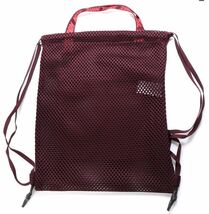 【KCM】Z-bag-20★新品★【NIKE/ナイキ】エッセンシャル　ジムサック　マルチバッグ 　メッシュバッグ　BA6146-681　ボルドー　容量14L_画像2