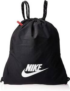 【KCM】Z-bag-45★展示品★【NIKE/ナイキ】ヘリテージ　ロゴ　ジムサック　ナップサック　デイバッグ　BA5901-010　ブラック　容量13L