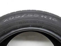 Y-189(送料無料/代引きOK)ランクE 中古 格安 205/55R16 ピレリ PIRELLI P7 EVO TOURING 2021年 7.5～8分山 夏タイヤ 4本_画像8