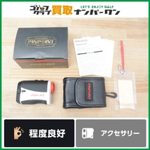 【程度良好 人気モデル】レーザーアキュラシー PINPOINT PE1000 ホワイト レーザー距離計 ピンポイント レーザー測定器 距離測定器_画像1