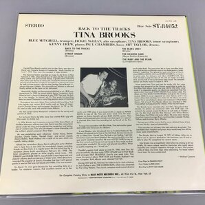 LPレコード Back To The Tracks Tina Brooks BST 84052 東芝 非売品 美品 2404LO095の画像2