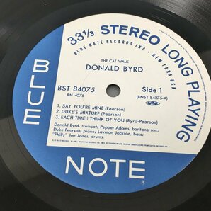 LPレコード The Cat Walk Donald Byrd BLUE NOTE 84075 東芝 帯付き 美品 2404LO084の画像4