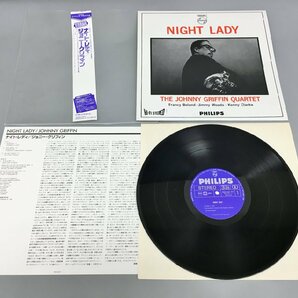 LPレコード The Johnny Griffin Quartet Night Lady PHILIPS 840 447 PY 美品 2404LO176の画像3