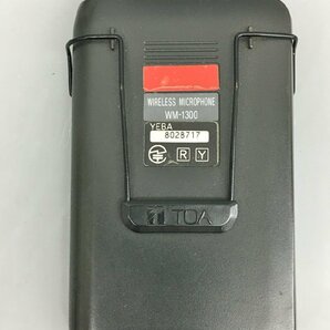 TOA ワイヤレスピンマイク WM-1300 ジャンク 2404LR056の画像5