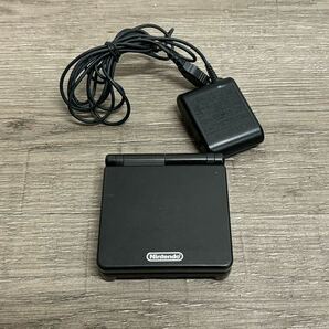 ☆ GBA ☆ ゲームボーイアドバンスSP オキニシスブラック 動作品 本体 アダプター 付属 Nintendo GAMEBOY ADVANCE SP 任天堂 7931の画像1