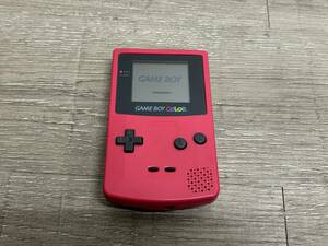 ☆ GB ☆ ゲームボーイカラー レッド 動作品 本体 Nintendo GAMEBOY COLOR 任天堂 0486