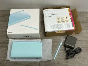 ☆ DSLite ☆ ニンテンドーDS Lite アイスブルー 動作品 本体 タッチペン アダプタ 箱 説明書 付属 Nintendo DS GBA 任天堂 4123