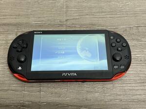 ☆ VITA ☆ Playstation VITA PCH-2000 レッド ブラック 動作品 本体 プレイステーション ヴィータ　PSVITA SONY 4141