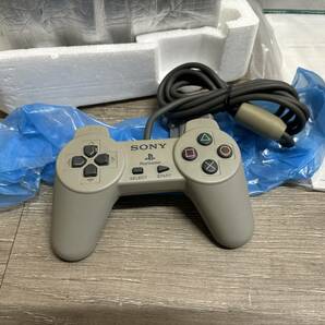 ☆ PS ☆ プレイステーション SCPH-5500 動作品 本体 コントローラー ケーブル 箱 説明書 付 Playstation 初代 プレステ Playstation 1739の画像6