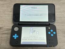 ☆ New2DSLL ☆ Newニンテンドー 2DS LL ターコイズ ブラック 動作品 本体 タッチペン Nintendo 3DS LL ニンテンドー 任天堂 6599_画像4