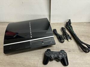 ☆ PS3 ☆ プレイステーション3 CECHH00 40GB クリアブラック 動作品 本体 コントローラー ケーブル Playstation3 SONY 3296