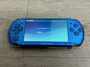 ☆ PSP ☆ プレイステーションポータブル PSP-3000 バイブラントブルー 動作品 本体 のみ Playstation Portable SONY バッテリー欠品 6521