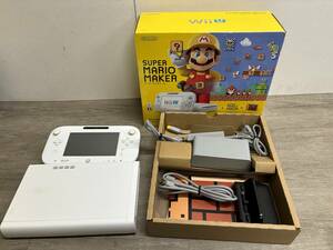 ☆ WiiU ☆ マリオメーカーセット シロ 32GB 動作品 本体 ゲームパッド 純正アダプター 箱 付属 内箱一部欠品 Nintendo 任天堂 8710