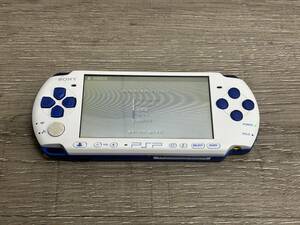 ☆ PSP ☆ プレイステーションポータブル PSP-3000 ホワイトブルー 動作品 本体 のみ Playstation Portable バッテリー欠品 SONY 8044