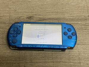 ☆ PSP ☆ プレイステーションポータブル PSP-3000 バイブラントブルー 動作品 本体 のみ Playstation Portable バッテリー欠品 SONY 5750