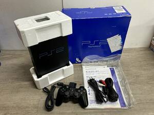 ☆ PS2 ☆ プレイステーション2 SCPH-30000 動作品 本体 コントローラー 箱 説明書 付属　Playstation2 デュアルショック2 SONY 0105