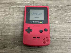 ☆ GB ☆ ゲームボーイカラー レッド 動作品 本体 Nintendo GAME BOY COLOR 任天堂 ニンテンドー 3814