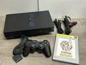 ☆ PS2 ☆ プレイステーション2 SCPH-39000 動作品 本体 コントローラー 付属 Playstation2 デュアルショック2 SONY 8921