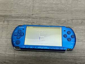 ☆ PSP ☆ プレイステーションポータブル PSP-3000 バイブラントブルー 動作品 本体のみ Playstation Portable バッテリー欠品 6437