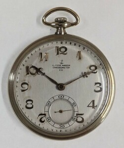 【希少/稼働品】ULYSSE NARDIN/ユリスナルダン アンティーク懐中時計 Chronometer 21石 K18WG ホワイトゴールド 1930年スイス