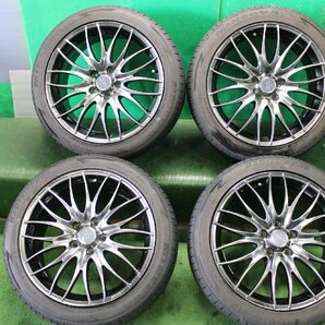 WORK ワーク STEEZ スティーズ 18X7.5J 225/45R18 4本セット 社外 アルミホイール 34838 4X701の画像1