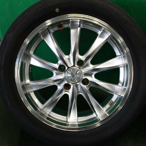 ウェッズ レオニス 16X6J 195/55R16 4本セット WEDS LEONIS 社外 キューブ 35728 4X724の画像3