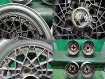 ダンロップ メッシュ アルミホイール 14X6J PCD114.3 4本 旧車 当時物 社外 35117 4X727_画像7