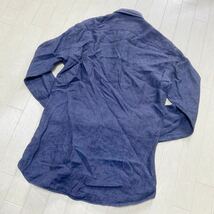 3922☆ UNITED ARROWS ユナイテッドアローズ トップス 長袖シャツ カジュアルシャツ リネンシャツ メンズ XS ネイビー_画像2