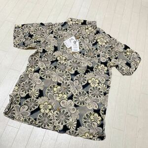 3925☆ 新品タグ付き 波達 ナミタツ トップス 半袖シャツ カジュアルシャツ 和柄シャツ メンズ XL 柄 
