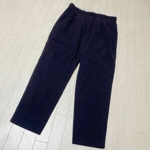 3921☆ H UNITED ARROWS ユナイテッドアローズ スラックス カジュアル ビジネス メンズ M ブラック 無地