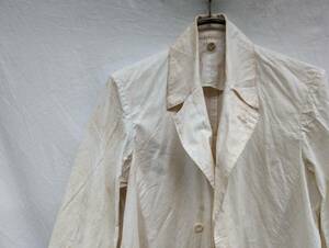 希少な一枚 昭和初期 戦前 戦中ドクター コート ガウン 埋め込みポケット 白衣 Doctor Coat Gown 木綿 ジャパンビンテージ JAPAN VINTAGE