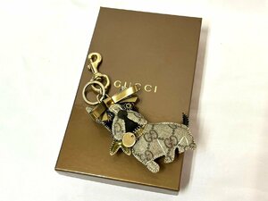 ☆GUCCI グッチ GGプラス グッチョリシリーズ フレンチブルドッグ LEROY レロイ 犬 ドッグ キーホルダー キーリング