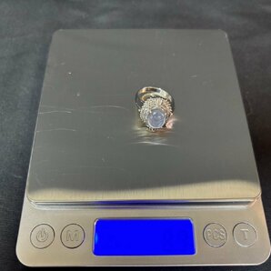 ☆9.5号 スターサファイア 5.40ct ダイヤモンド 計0.51ct リング・指輪 Pt900プラチナ 8.9g レディースの画像7