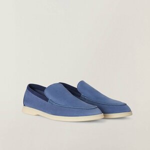 Loro Piana パンプス　メンズシューズ　靴　レザー　男女兼用　サイズ選択可能　38～46　ブルー