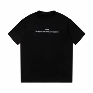 送料無料　マルタンマルジェラ　Maison Margiela　MM6　メンズ　Tシャツ　無地　文字ロゴ　半袖　丸首　1719-50