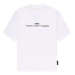 送料無料　マルタンマルジェラ　Maison Margiela　MM6　メンズ　Tシャツ　無地　文字ロゴ　半袖　丸首　1720-50