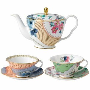 ウェッジウッド wedgwood ティーカップ＆ソーサー　ティーポット　2客セット　洋食器 インテリア コーヒーカップ ティーカップ