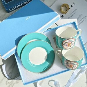 ウェッジウッド wedgwood コーヒーカップ＆ソーサー 2客セット　洋食器 インテリア コーヒー カップ グリーン