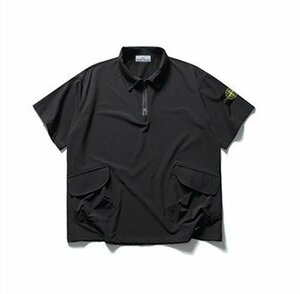 送料無料　STONE ISLAND　ストンアイランド　メンズ　ポロシャツ　Tシャツ　ロゴ有り　半袖　ポケット　M-XXL　サイズ選択可能　4314