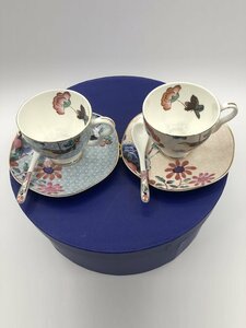 ウェッジウッド wedgwood ティーカップ＆ソーサー　2客セット　洋食器 鳥柄　インテリア コーヒーカップ ティーカップ