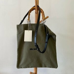 JIL SANDER ジルサンダー　男女兼用　ショルダーバッグ　ハンドバッグ　キャンバス　帆布　3444