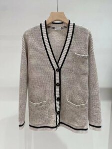 Brunello Cucinelli　ブルネロクチネリ　レディース　ニット　カーディガン　カシミア100％　無地　S-L サイズ選択可能　1940