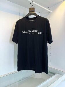 送料無料 MM6 メンズ　レディース　Tシャツ　半袖　文字ロゴ　丸首　ペアルック　1641-3XL